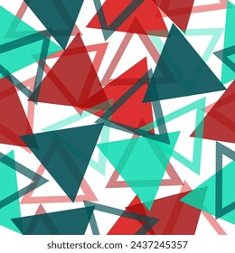neon triangles seamless pattern with star background Poster, card, textile, wallpaper template. 