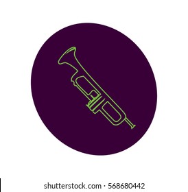 Neon trumpet icon
Winds