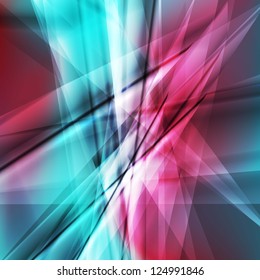 Neon vector abstract background with pink and aqua color