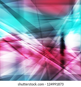 Neon vector abstract background with pink and aqua color