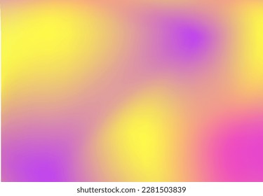 Neon Vector multi-colored gradient background. Modern screen wallpaper vector design for app, social media, cards, fons, work. Soft gradients - blue, pink, magenta, violet, red, orange, aquamarine.