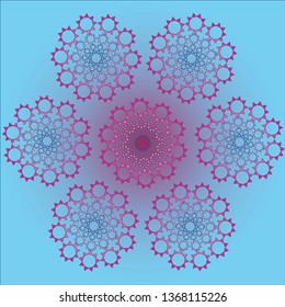 Neon Vector shapes, can be used as pattern