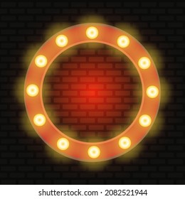 Vector Neon. Signo de neón, logotipo, pancarta brillante, publicidad nocturna brillante para sus proyectos.