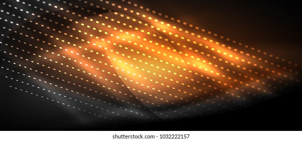 Neon vector smooth wave digital abstract background
