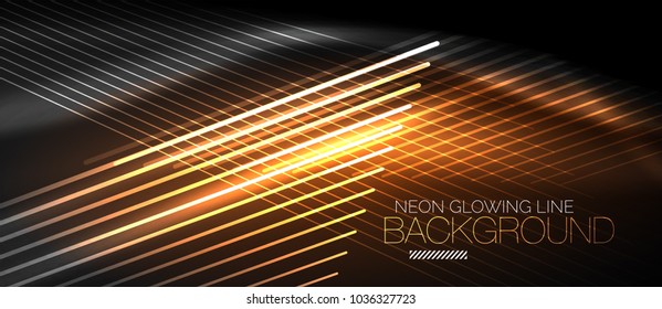 Neon vector smooth wave digital abstract background