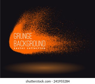 Neon vector spray stains