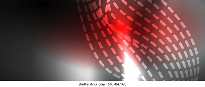 Neon vector wave lines abstract background, magic futuristic techno design, vector motion concept