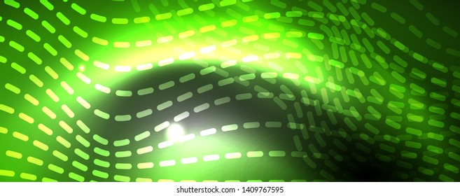 Fondo abstracto de líneas de onda vector neón, diseño tecnológico futurista mágico, concepto de movimiento vectorial