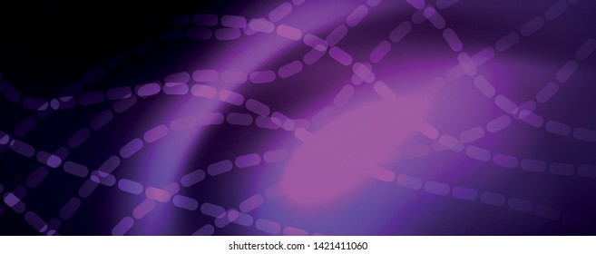 Neon vector wave lines abstract background, magic futuristic techno design, vector motion concept