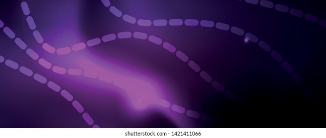 Neon vector wave lines abstract background, magic futuristic techno design, vector motion concept