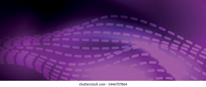 Neon vector wave lines abstract background, magic futuristic techno design, vector motion concept