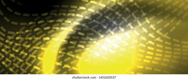 Fondo abstracto de líneas de onda vector neón, diseño tecnológico futurista mágico, concepto de movimiento vectorial