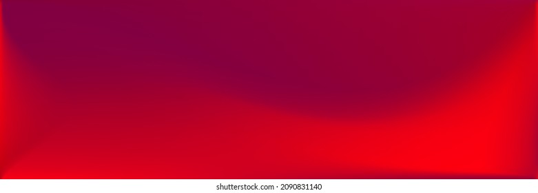 Neon Vibrant Dark Blurred Texture Illustration. Red Rose Wavy Gradient Mesh. Vivid Red Blank Trendy Background. Rose Blood Color Wavy Gradient Mesh. Bright Blood Smooth Surface Backdrop.
