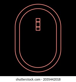 Neon video camera red color vector illustration flat style image