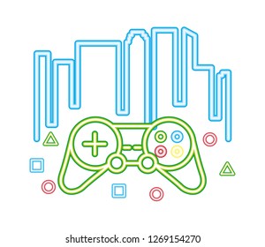 neon video game