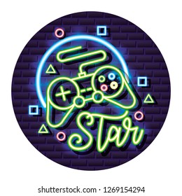 neon video game