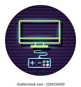 neon video game