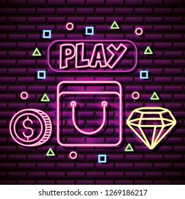 neon video games