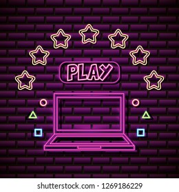 neon video games