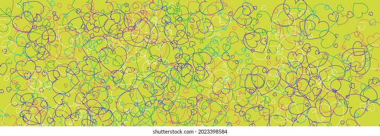 Neon Violet Blue Rainbow Red Print. Transparent Vector Hearts Turquoise White Simple Romantic Pic. Multicolor Colorful Green Party Confetti Art Illustration. Purple Love Bright Modern Art Pattern.