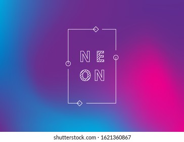 Neon violet gradient background. Abstract Bright color background. Ui Ux trendy web vector backdrop. Neon color trendy vector banner for text. Trendy color lava pink blue violet gradient.