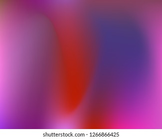 Neon Violet Gradient Background. Mesh Wavy Colorful Template. Magenta Hologram Backdrop. Colorful Waved Fluid Texture, Ultraviolet Original Cover Vector Design