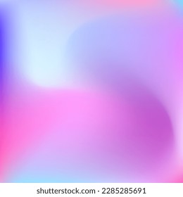Neon Vivid Curve Colorful Design Pic. Blurred Bright Wavy Light Sky Swirl Gradient Mesh. Fluid Cold Pastel Multicolor Vibrant Gradient Background. Water Color Dynamic Liquid Pink Background.