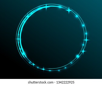 Neon vivid frame