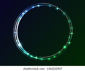 Neon vivid frame