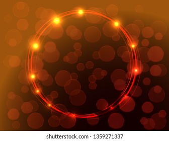 Neon vivid frame decor