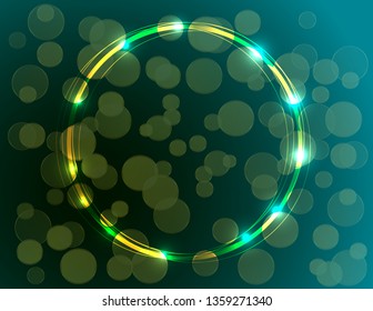 Neon vivid frame decor