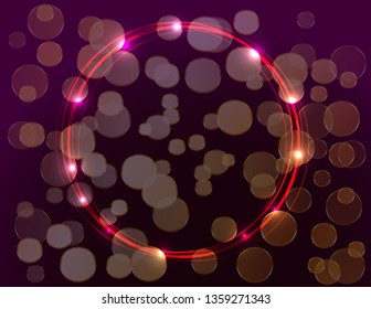 Neon vivid frame decor