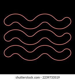 Denominación especialmente resistente y lavable Neon en el símbolo de papel tapiz color negro ilustración vectorial estilo plano imagen simple color rojo ilustración vectorial imagen de estilo plano luz