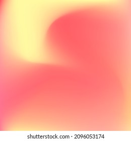 Neon Watercolor Yellow Fluid Orange Swirl Gradient Mesh. Flow Vibrant Sunset Color Trendy Background. Curve Warm Peach Liquid Design Picture. Sunrise Pastel Bright Pink Red Gradient Background.