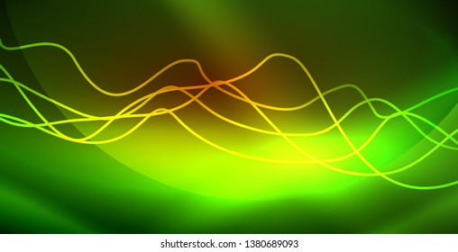 Abstrakter Neonwellen-Hintergrund
