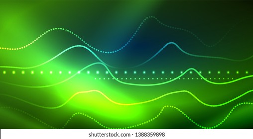 Abstraktes Neonwellen-Hintergrunddesign