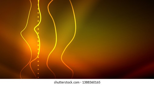 Neon wave abstract background design