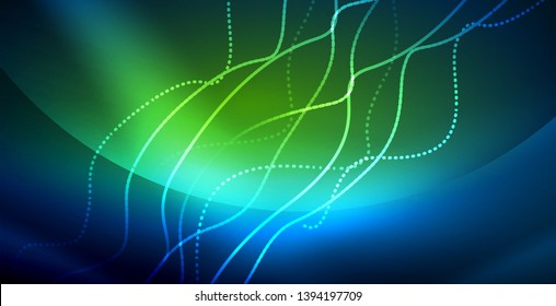 Abstraktes Neonwellen-Hintergrunddesign