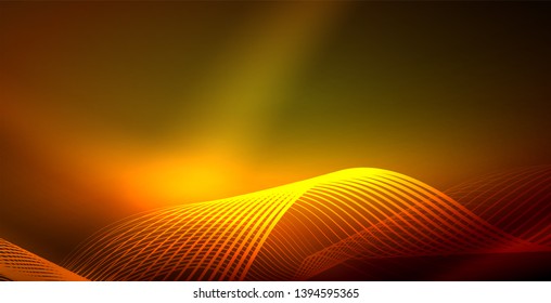 Abstraktes Neonwellen-Hintergrunddesign