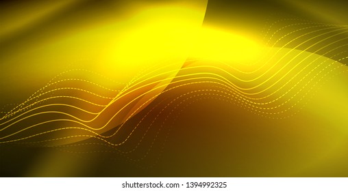 Neon wave abstract background design