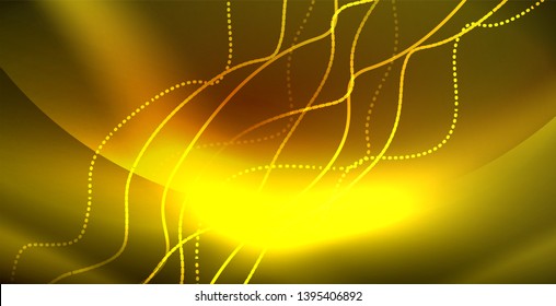 Neon wave abstract background design