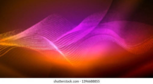 Abstraktes Neonwellen-Hintergrunddesign