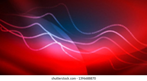 Neon wave abstract background design
