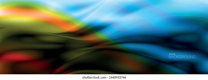 Neon wave abstract background design