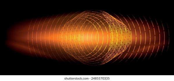 Neon wave lines with blend effect. Vector Illustration For Wallpaper, Banner, Background, Card, Book Illustration, landing page