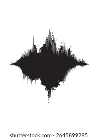 Neon Waveform Texture Resembling Digital Sound Waves for Tech, Music, or Futuristic Designs