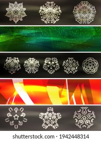 neon wavy line vector background