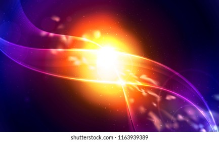 neon wavy lines