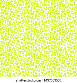 Neon wild Leopard seamless pattern.  Easy to change color.  Stylish print