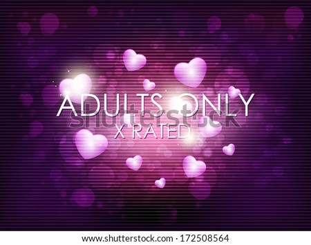 Neon XXX signboard - vector illustration